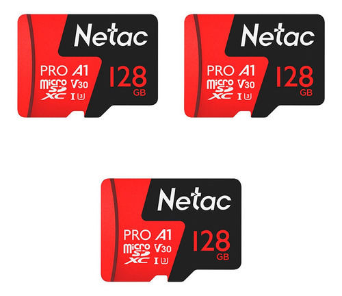 Cartão Memória Microsd 128gb Extreme Pro Netac 3un