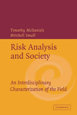 Libro Risk Analysis And Society - Timothy Mcdaniels