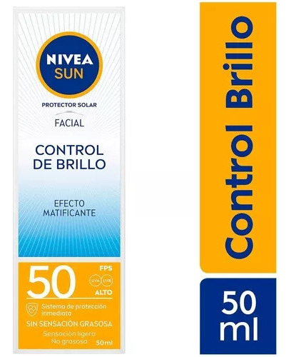 Nivea Sun Anti-brillo Facial Fps 50 50ml