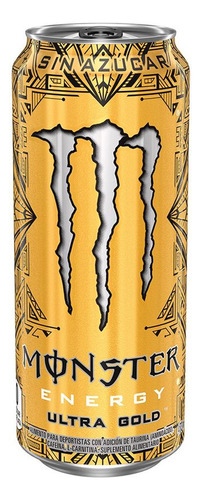 Bebida Monster Energy Ultra Gold Sin Azúcar Importada 473ml