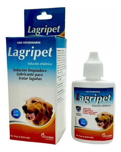 Lagripet 30 Ml Solución Limpiadora Lubricante Evita Lagañas