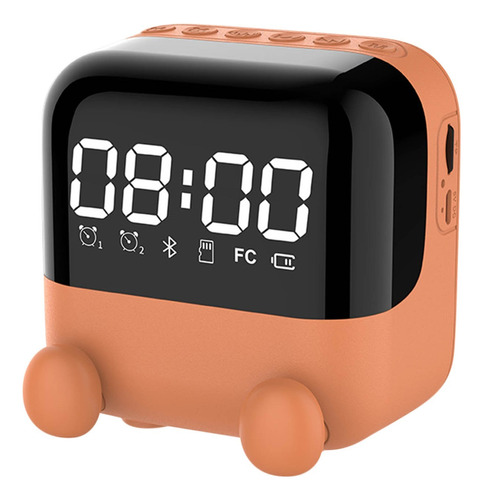 Reloj Despertador Digital Mirror Con Altavoz Bluetooth Inalá