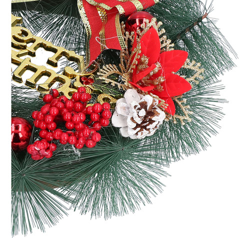 Corona De Navidad, Guirnalda De Pino Artificial, Puerta De N