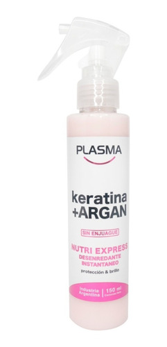 Desenredante Nutri Express Plasma Keratina+argan Brillo Pelo