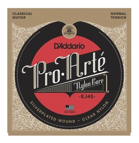 Daddario Pro Arte Encordado Guitarra Criolla Musica Pilar