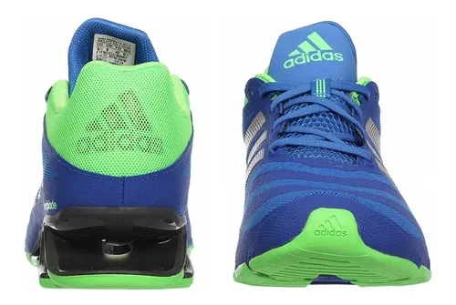 Tenis adidas azul con verde sale