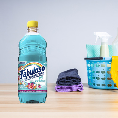 Fabuloso Limpiador Multiusos Mar Fresco 500 Ml -aroma Fresco