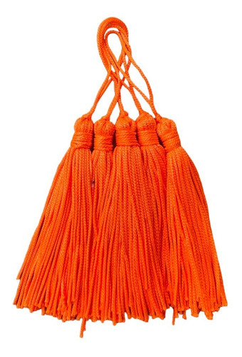 Franjas De Seda Tassel Pacote Com 100 Unidades Lembrancinhas Cor Laranja