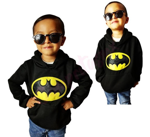 Sudadera Batman Niño Niña Tallas Super Heroes Bordado