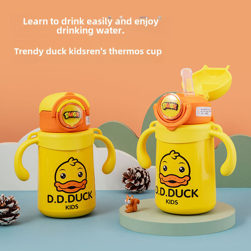 Botella De Bebida Aislante Con Diseño De Pato Con Dibujos An