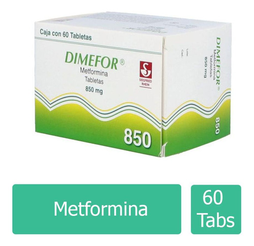 Dimefor 850 Mg Caja Con 60 Tabletas