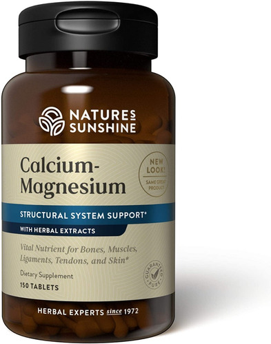 Natures Sunshine Calcium-magnesium Calcio Magnesio 150tabs Sabor Neutro