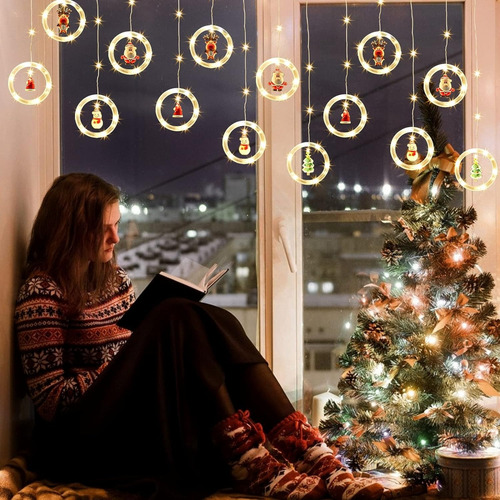 Cortina Extensión De Luces De Navidad De Motivos Y Funciones