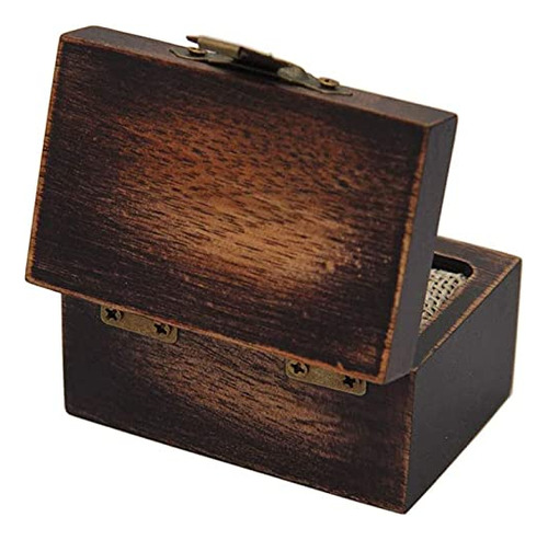 Caja De Madera Rústica Para Anillo De Compromiso