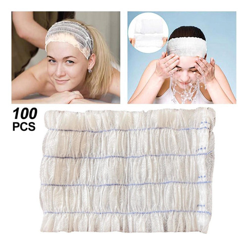 100 Diademas Desechables Para Spa, Diadema Elástica