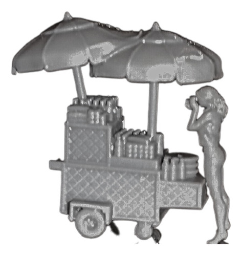 Adorno Ferromodelismo Kiosco De Calle Food Tracks Ho 1/87