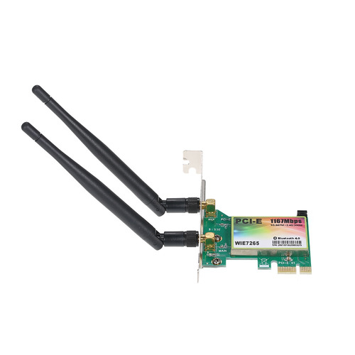 Placa Wi-fi Ac 1200mbps Bt4.0 Pcie Sem Fio Adaptador De Rede