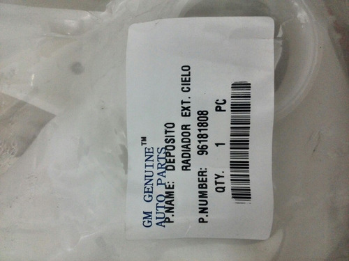 Envase Radiador Daewoo Cielo 96181808 Rt