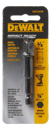 Adaptador Hex 1/4'' A 3/8'' Dewalt Dw2542ir - E.o