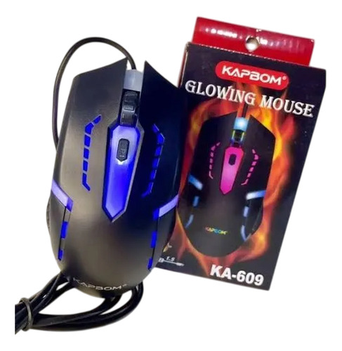 Mouse Gamer Rgb Com Fio Usb 3200dpi Ka-609 - Kapbom