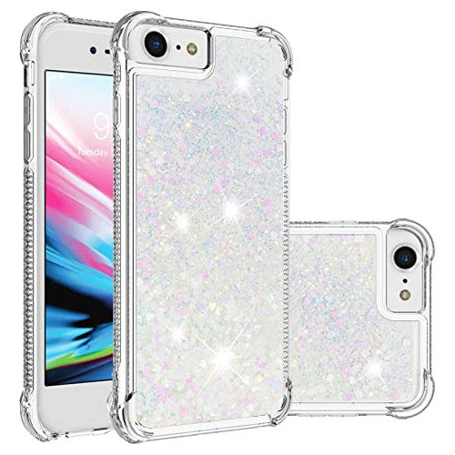 Funda Para iPhone SE 2020 iPhone 6/7/8 Bling Glitter Liquid