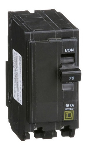 Imagen 1 de 3 de Interruptor Termomagnético Qo270 2 Polos 70a 10ka Schneider