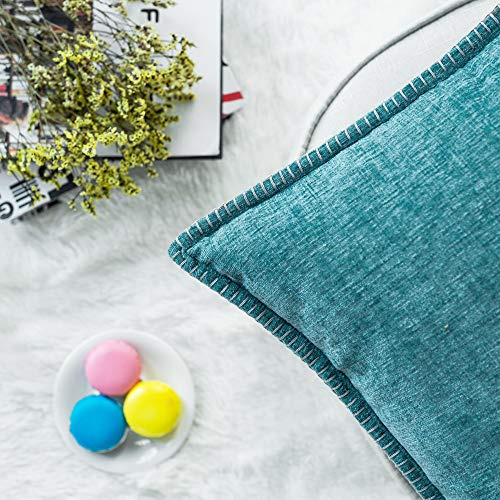 Funda Almohada Algodón Liso Decoración Sofá Casa Granja