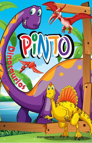 Libro Para Pintar Pinto Dinosaurios Celeste 