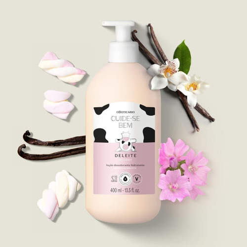 Combo Presente Feminino O Boticário Egeo Cherry Blast Des Col 90ml + Hidratante Cuide-se Bem Deleite 400ml - Original