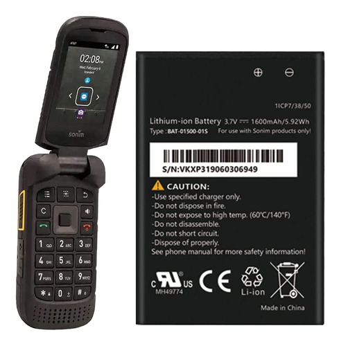 Soseieiu 1600mah Replacement Battery For Xp3 Compatible Wi