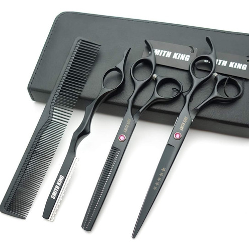 Kit Tijeras Estilista Peluquero Barbero Profesional 7 In