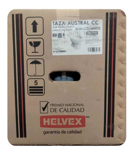 Sanitario De Cerámica Helvex Austral Porcelanizado Blanco