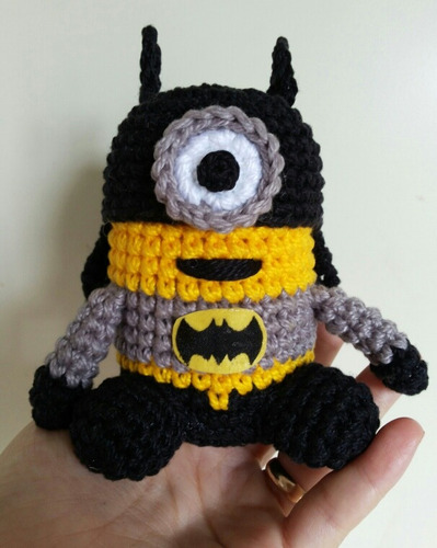 Imagem 5 de 8 de Amigurumi Minions Super Heróis Em Crochê Sob Encomenda