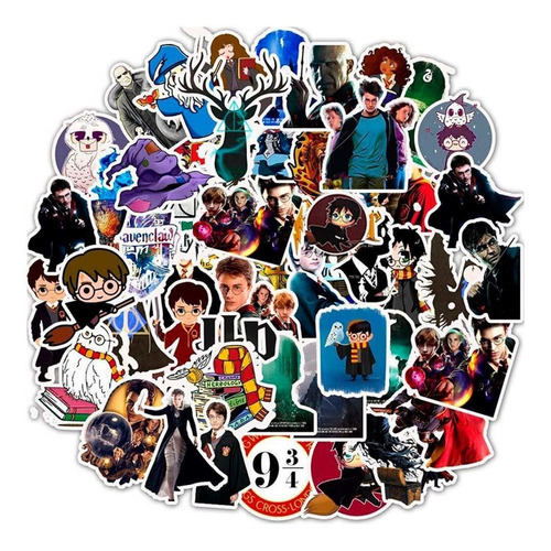 Stickers Harry Potter Hogwarts Hechicería (50 Unidades)