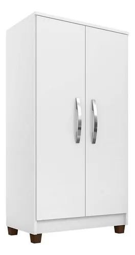 Armario de habitación multiusos Sergipe de color blanco brillante - Incorplac