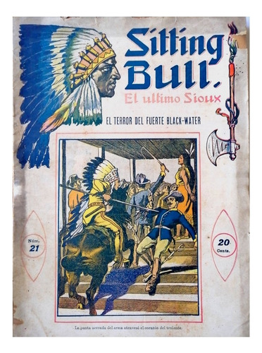 Revista Antigua, Sitting Bull, El Ultimo Siux 1920s, Terror
