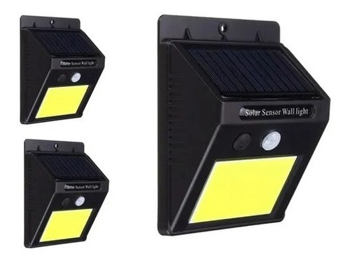 Pack 3 Foco Solar 48 Led Con Sensor De Movimiento