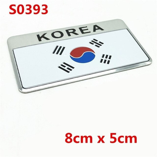 Emblema Corea Logo Bandera Korea Autos Motos Etc