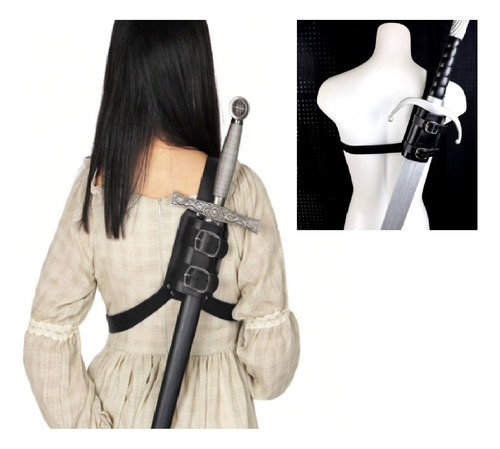 Cosplay Porta Espada Guerrero Nordico Vikingo Medieval Ninja