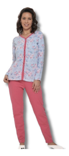 Pijama Dama Jersey Estampado C/botones Surt. Hospital 107