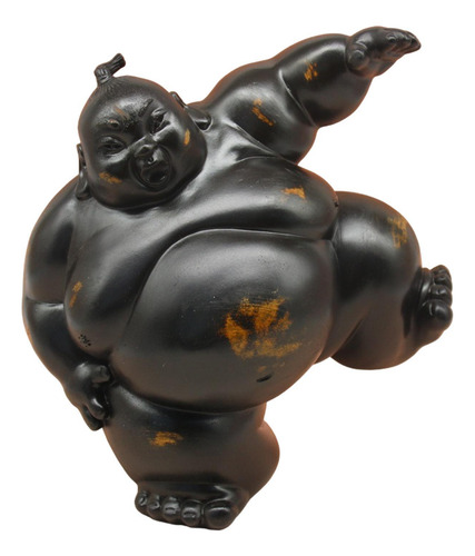Estatueta De Resina De Sumô, Estátua 25,5x16,5x26cm