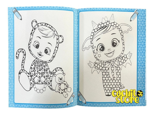 Divertilibro Libro Para Colorear Bebe Llorones Pintar Niñas
