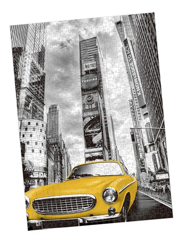 Imagen 3 de 7 de Rompecabezas 1000 Pzas Puzzle New York Ciudad Auto Colors Ed