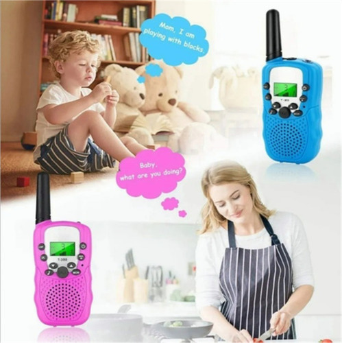 A Set 2 Radio Walkie Talkie For Niños Con Banda De 8 Km