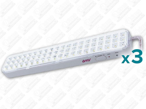 Luz Emergencia 60 Led 10 Hs Recargable Promo X3 *c*