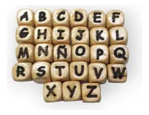 Comprar Letras Cubo De Madera Para Armar Porta Chupete Con Nombre 