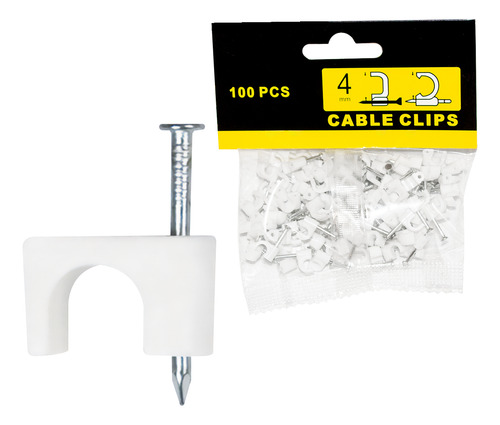 Pack X 10 Bolsas Grampas Plástico 100 Unidades 4mm