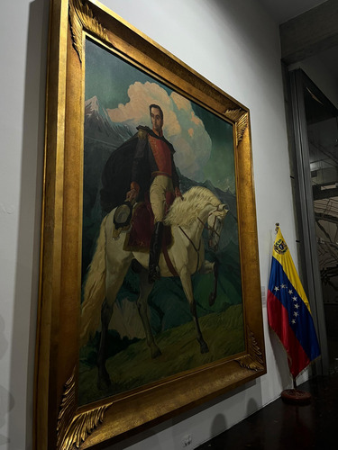 Réplica Del Retrato Ecuestre Del Libertador De Tito Salas (Usado)