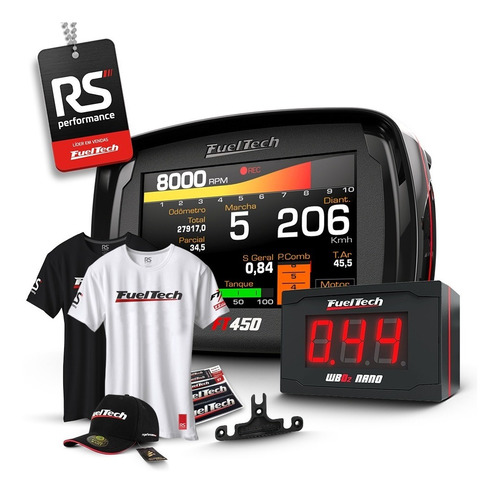 Fueltech Ft450 6 Metros + Wide Band Nano Chicote 4,5 Metros