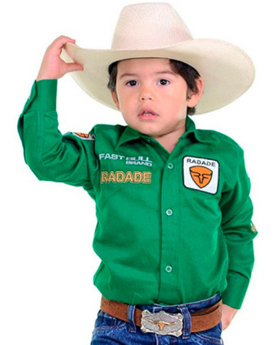 Camisa Infantil Radade Unissex Country  Bordada Promoção Top